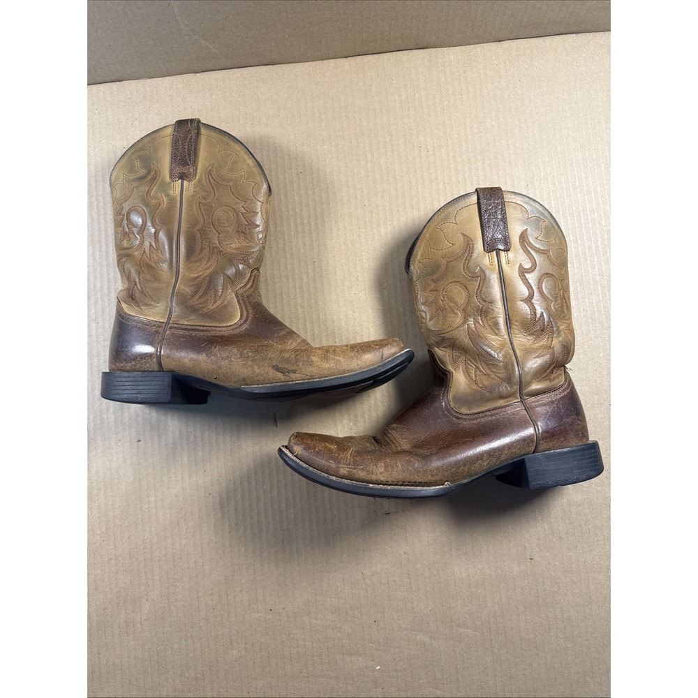 Ariat Two Tone Brown Heritage Western Cowboy Boot Men's 11D 10008809